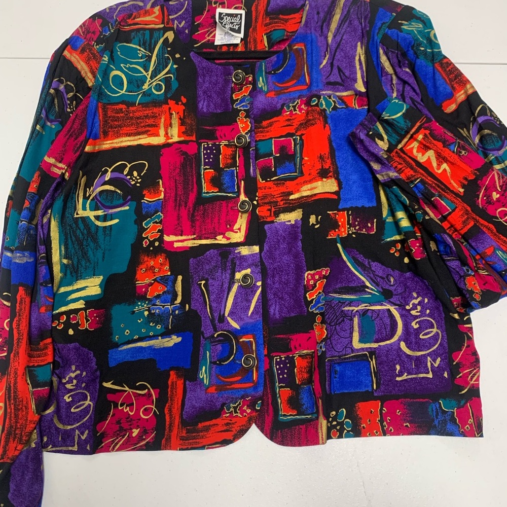 Colorful Abstract Pattern Blazer